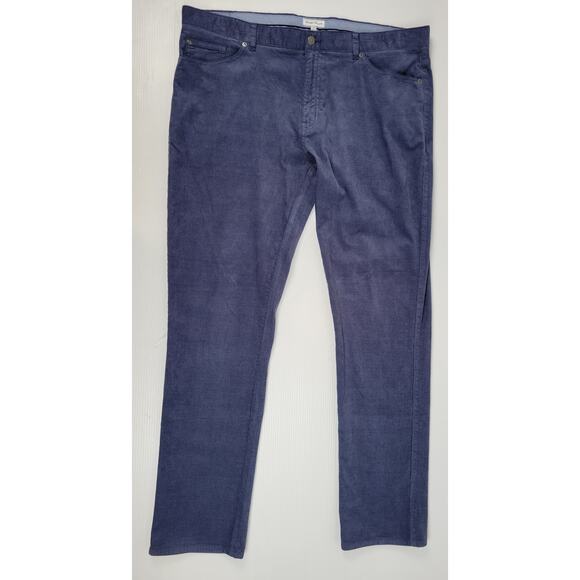 NWT Peter Millar Corduroy SDUST‎ Navy Blue Mens 40x33 Five Pocket Pants MF23B29 - Picture 1 of 10